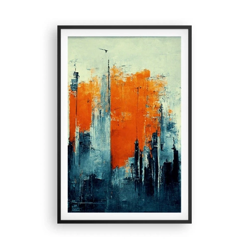 Plakát v černém rámu - Moderní krajina - 61x91 cm