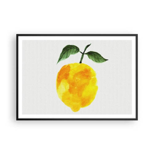 Plakát v černém rámu - Jak poznat chuť slunce - 100x70 cm