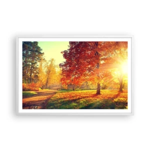 Plakát v bílém rámu - Rudé je krásné - 91x61 cm