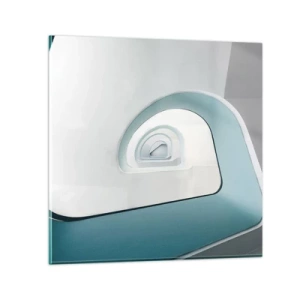 Obraz na skle - Na dno modré - 70x70 cm