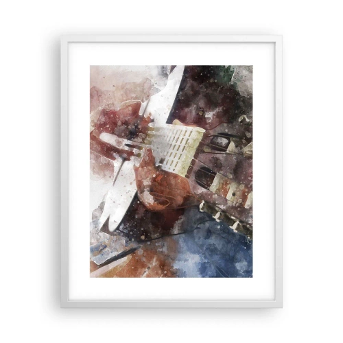 Plakát v bílém rámu - Co si o tom myslíš? - 40x50 cm