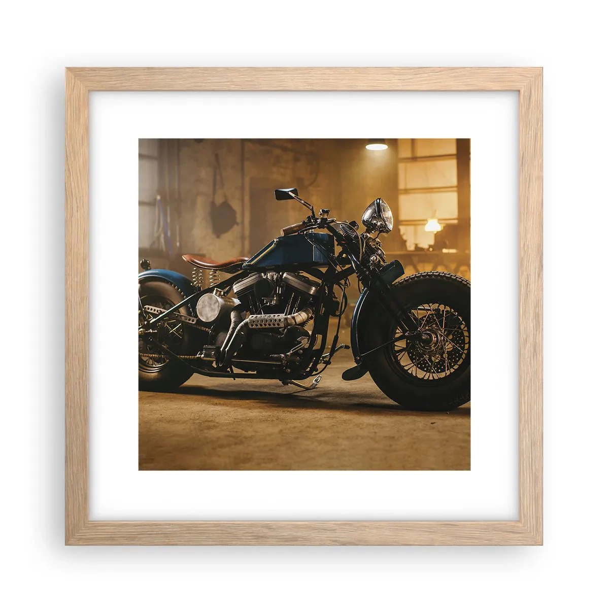 Plakát v rámu světlý dub - Mohu všechno - 30x30 cm