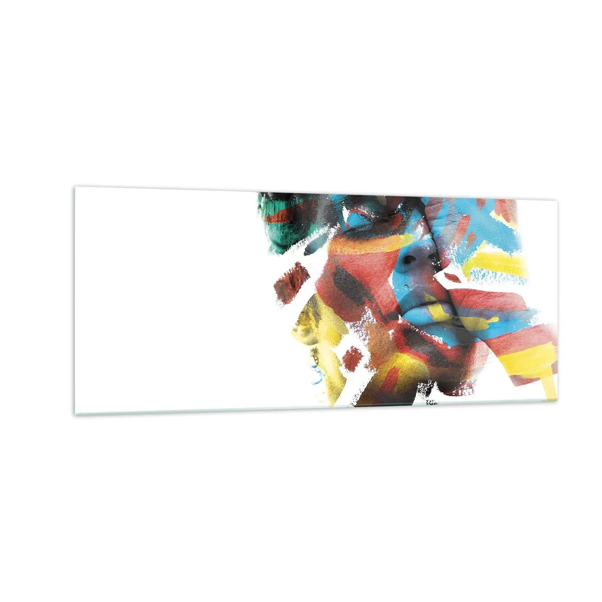 Obraz na skle - Pestrá osobnost - 100x40 cm