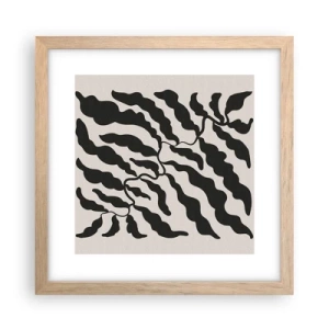 Plakát v rámu světlý dub - Povaha čtverce - 30x30 cm