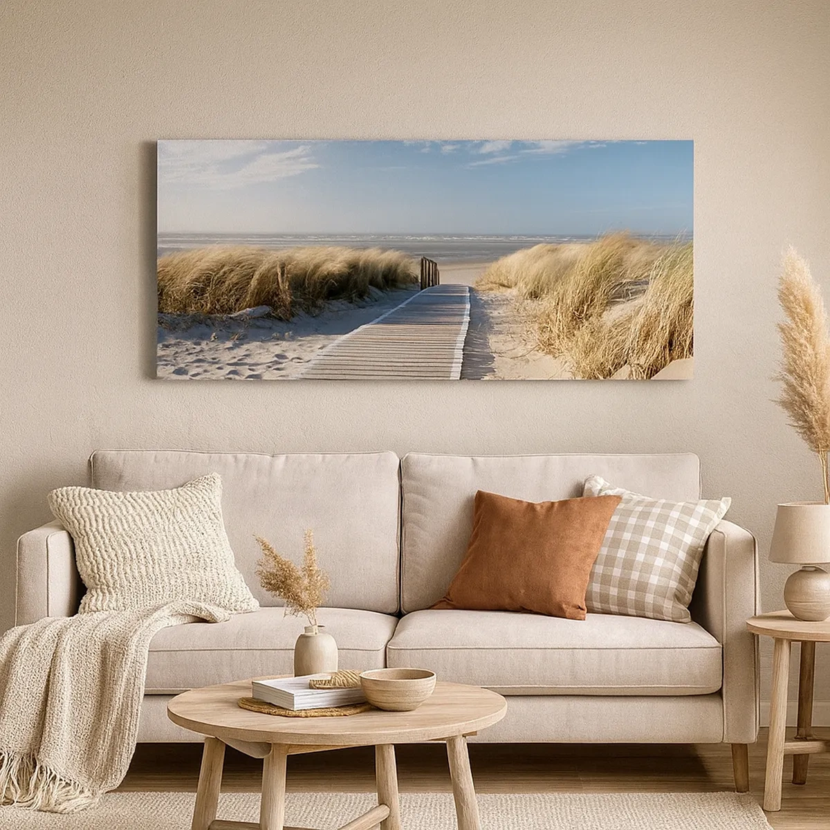 Obraz na plátně - Za dunou, v šumění trávy - 30x30 cm