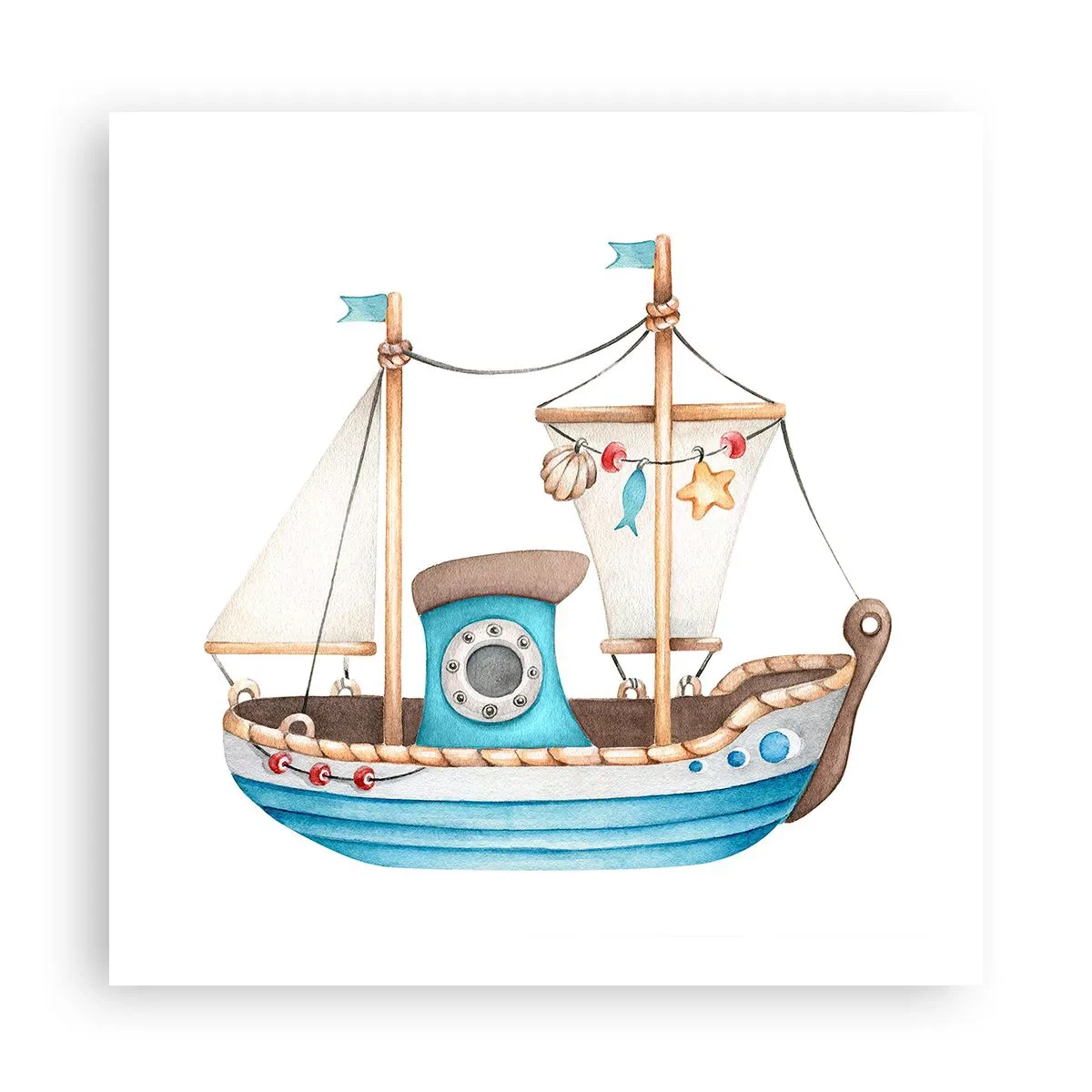 Plakát - Ahoj, dobrodružství! - 60x60 cm