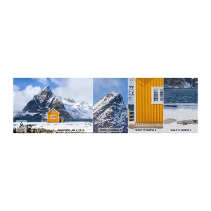 Vzor Fototapety Premium Sand - Skandinávská dovolená - Zima, Alpy, hory - 100x30 cm