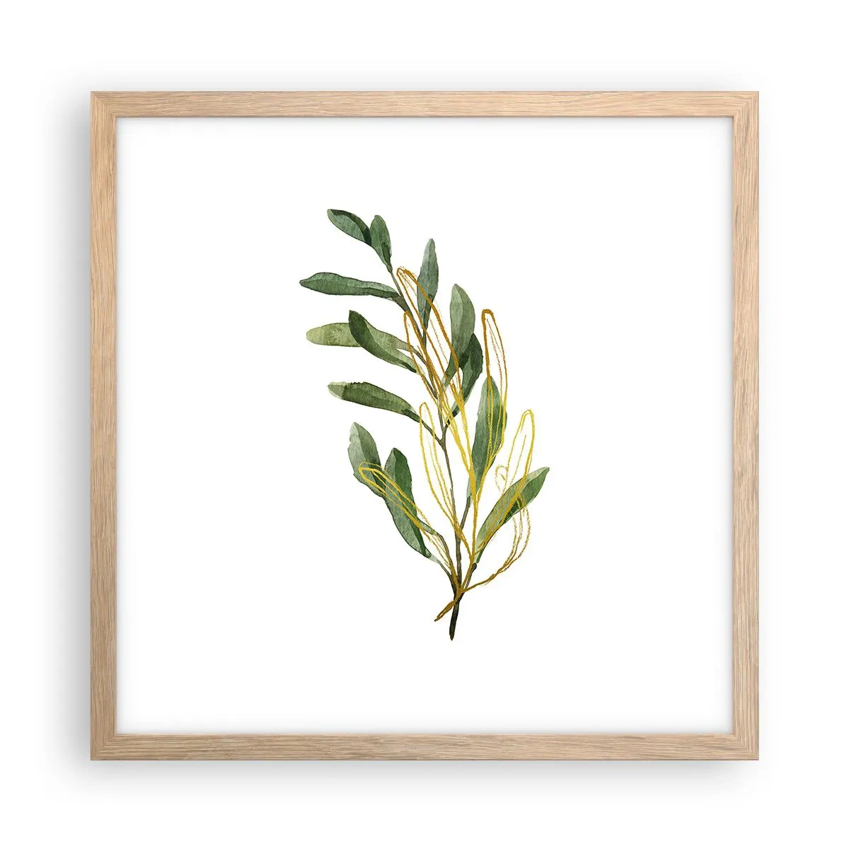 Plakát v rámu světlý dub - Vše, co je dobré - 40x40 cm