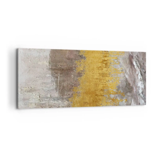 Obraz na plátně - Zlatistý závan - 100x40 cm