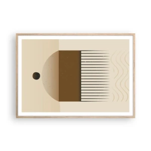 Plakát v rámu světlý dub - Různé stavy - 100x70 cm