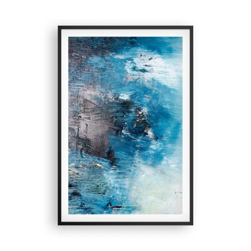 Plakát v černém rámu - Rapsodie v modrém - 61x91 cm