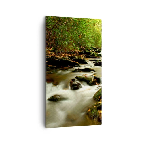 Obraz na plátně - Jako tekuté stříbro - 45x80 cm