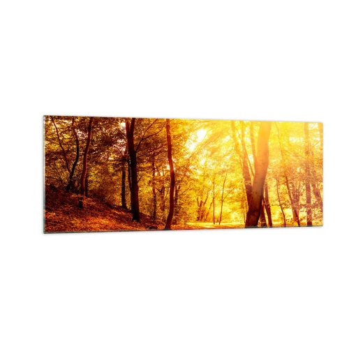 Obraz na skle - Ke zlaté mýtině - 140x50 cm