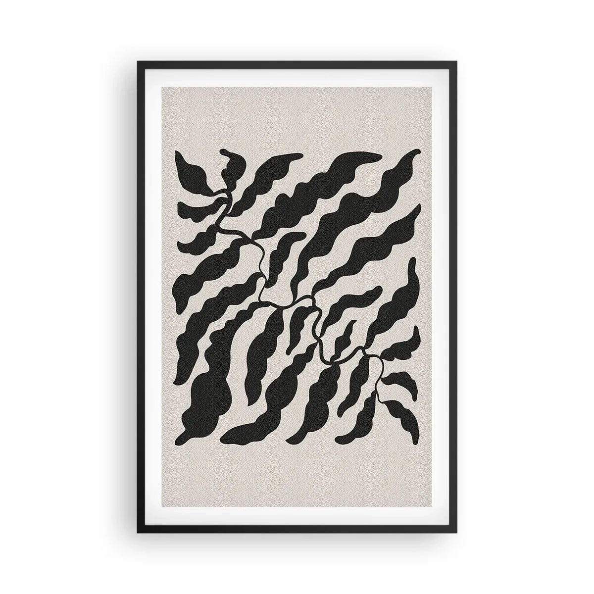 Plakát v černém rámu - Povaha čtverce - 61x91 cm