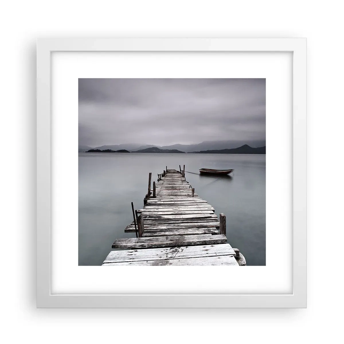 Plakát v bílém rámu - Zítra můžeš vyrazit - 30x30 cm