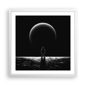 Plakát v bílém rámu - Tváři v tvář - 50x50 cm