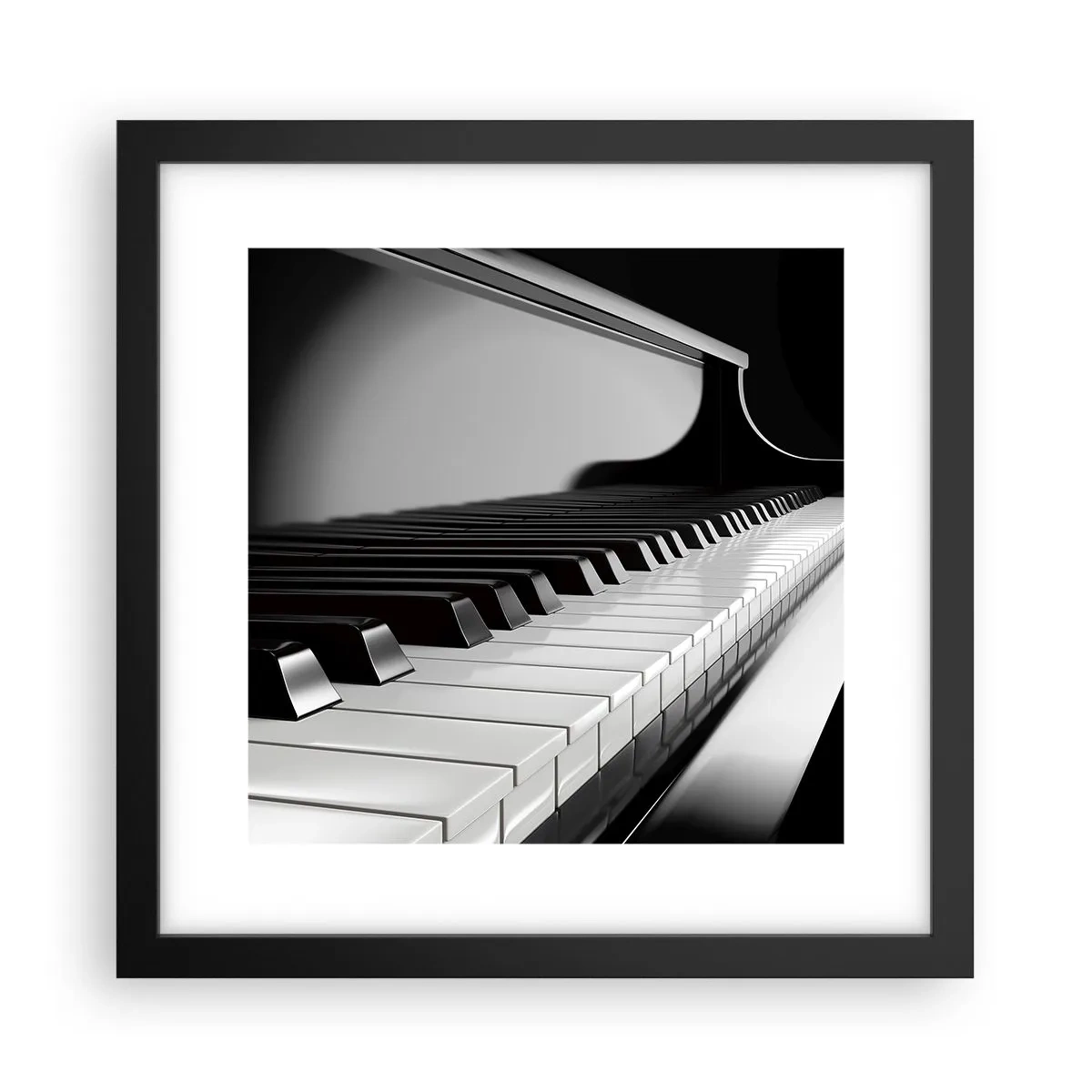 Plakát v černém rámu - Harmonie tvarů a barev - 30x30 cm