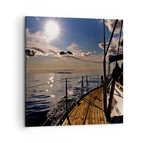 Obraz na plátně - Plavba směrem ke slunci - 60x60 cm