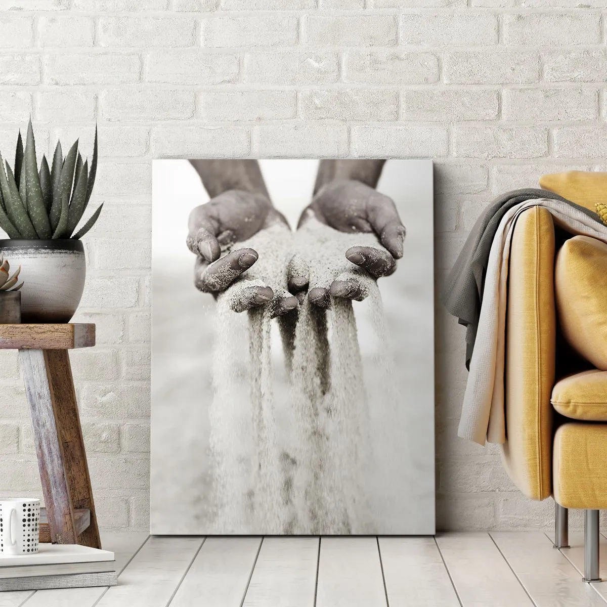 Obraz na plátně - Těmahle rukama… - 45x80 cm