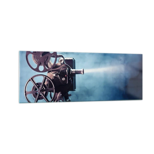 Obraz na skle - Ve starém kině - 140x50 cm