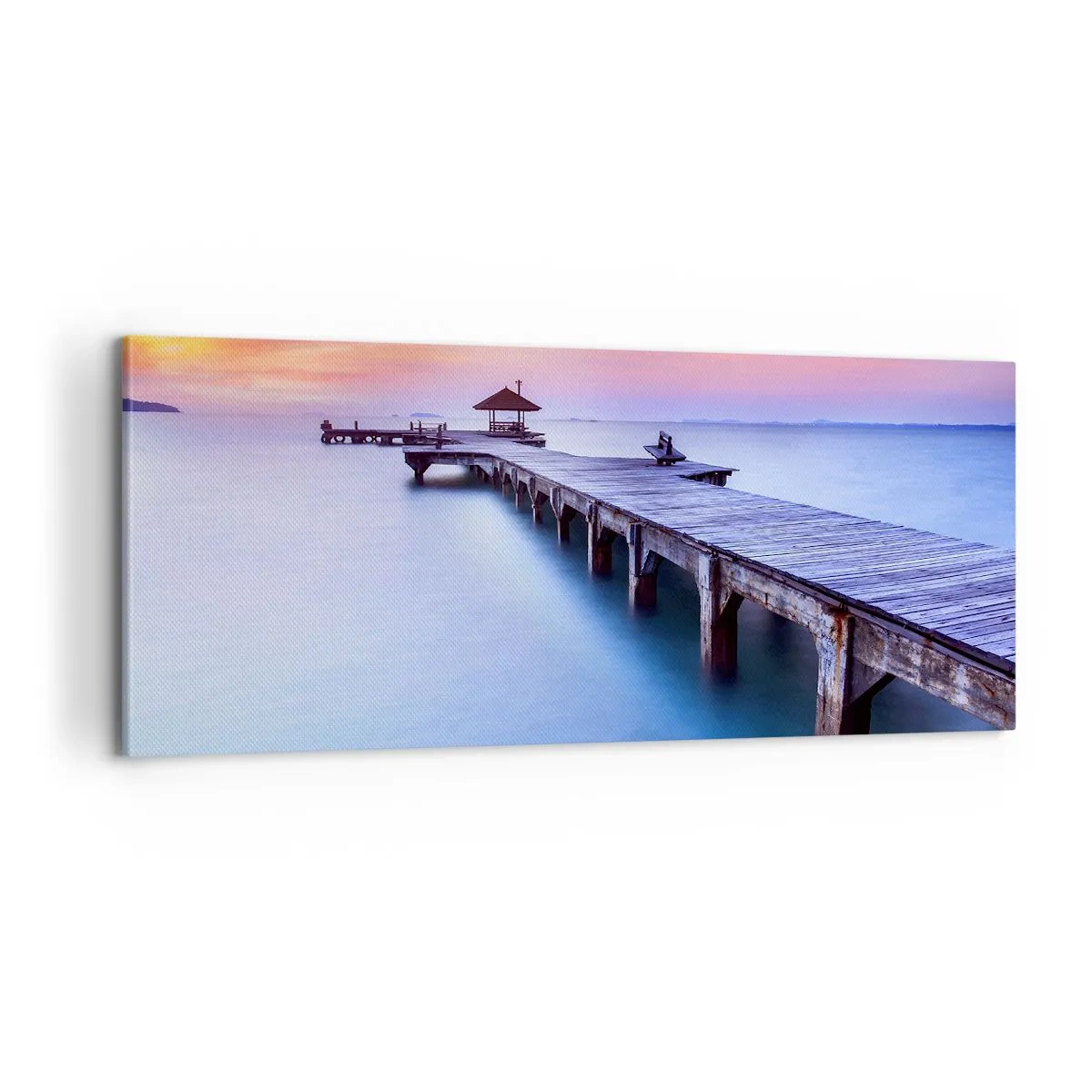 Obraz na plátně - Moře klidu až po horizont - 100x40 cm