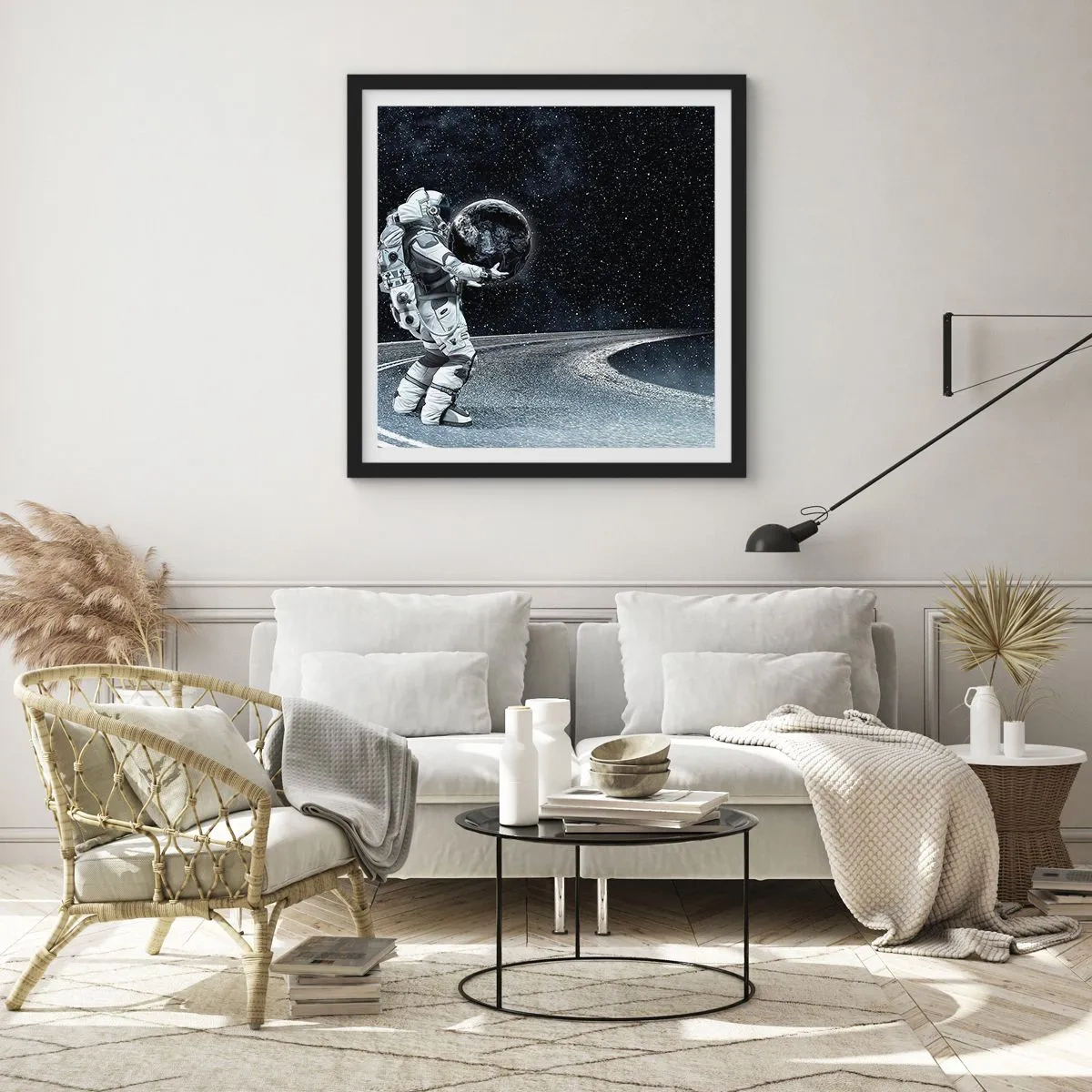 Plakát v černém rámu - Na Mléčné dráze - 50x50 cm