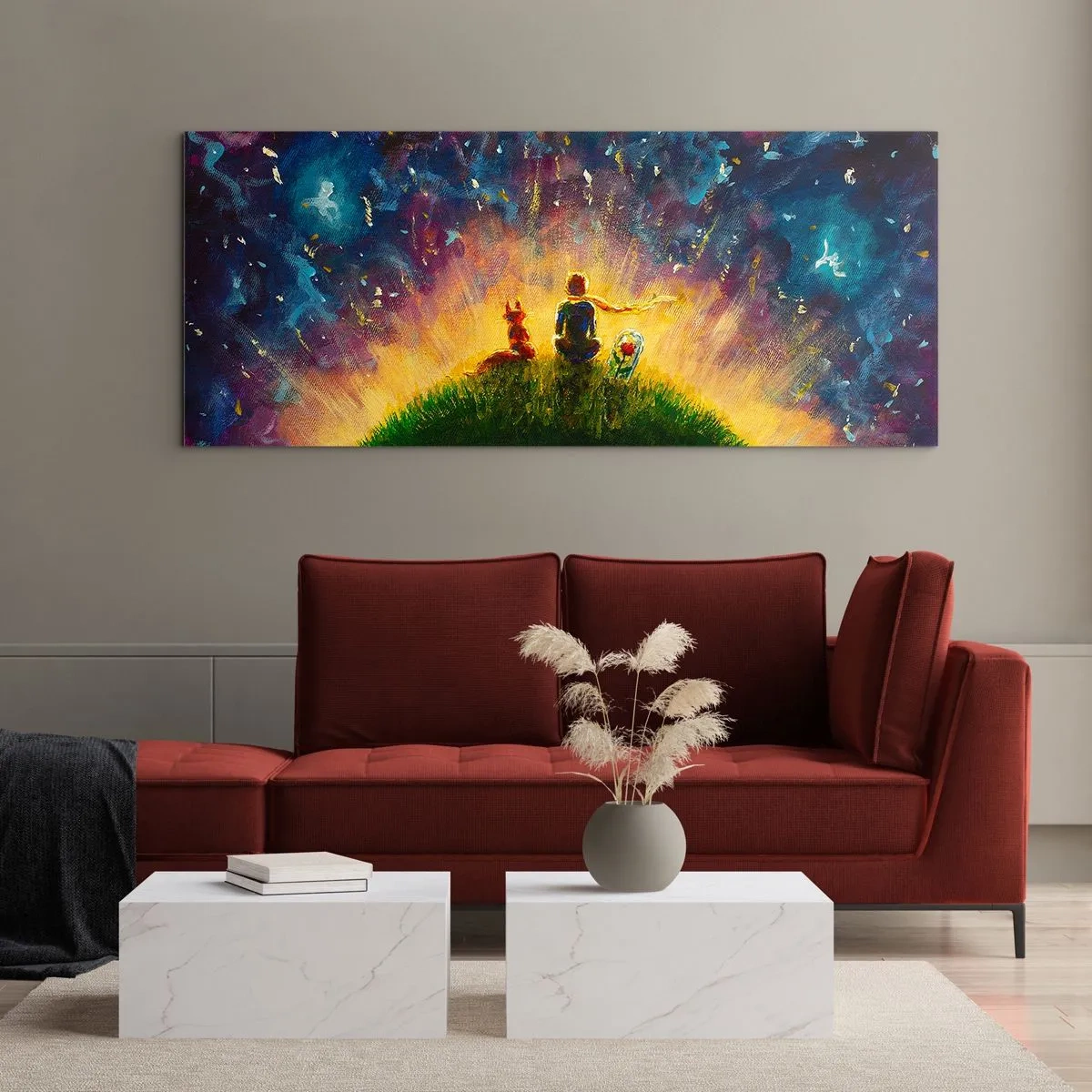 Obraz na skle - Láska a přátelství - celý svět - 100x40 cm