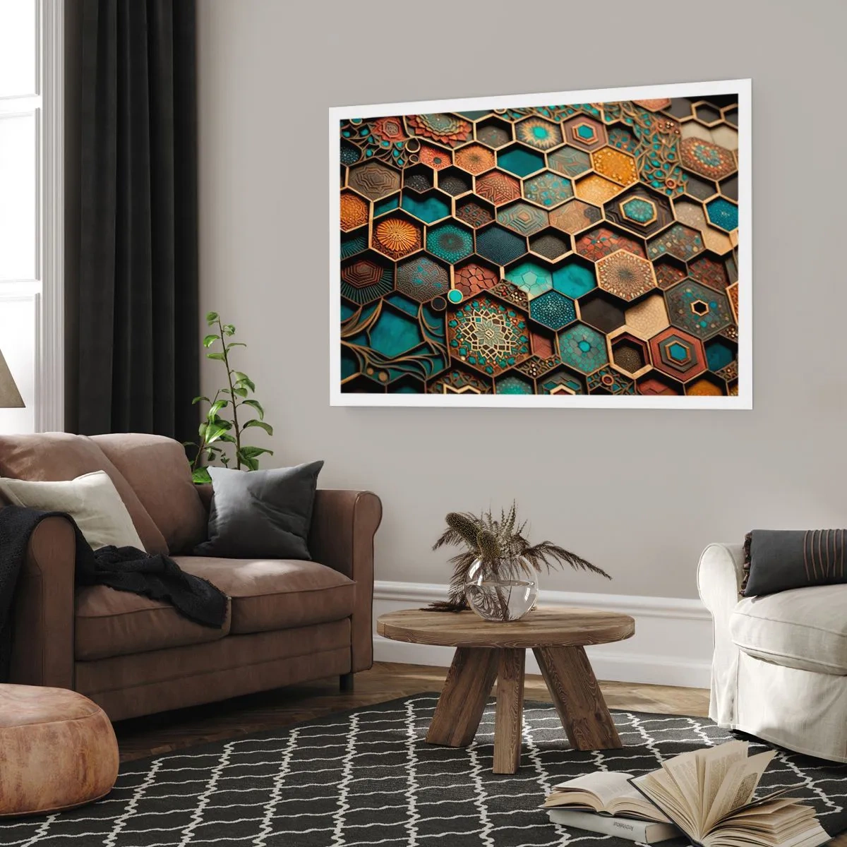 Plakát - Arabské ornamenty – variace - 70x50 cm