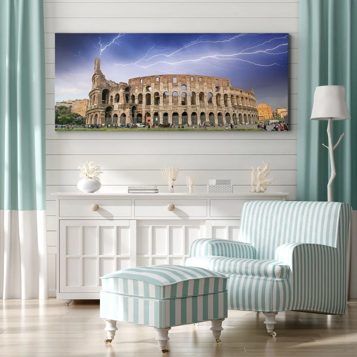 Obraz na plátně - Aréna války - 100x40 cm