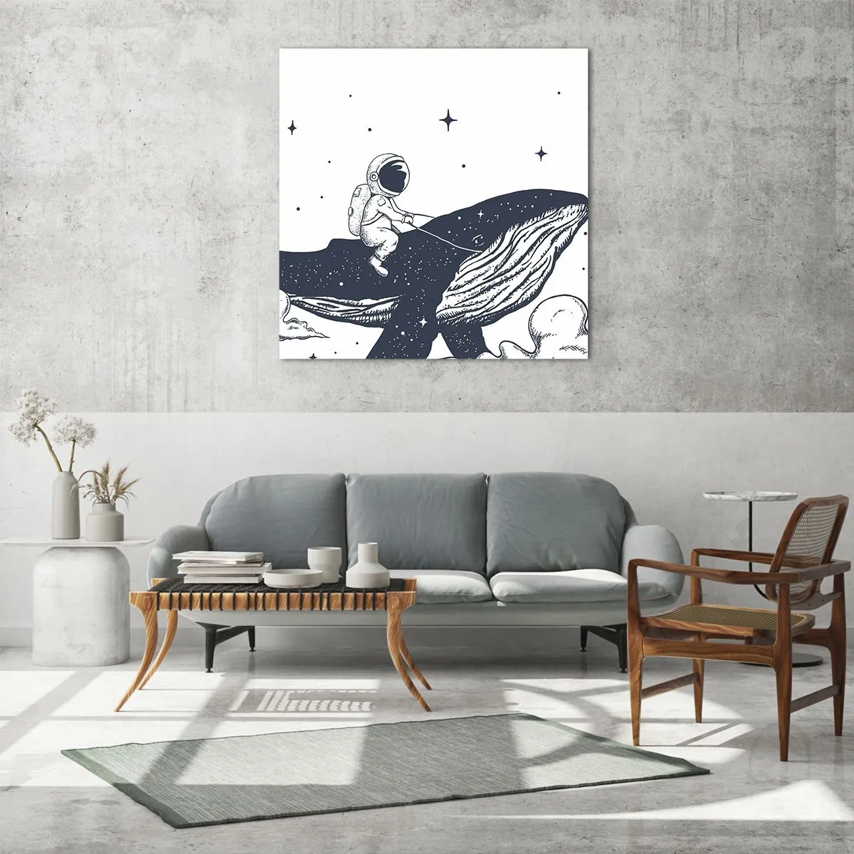 Obraz na skle - Vesmírné dobrodružství - 70x70 cm