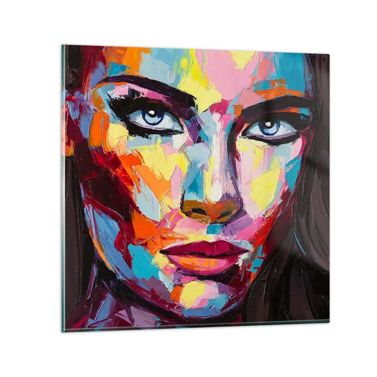 Obraz na skle - Také barevná duše - 60x60 cm