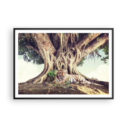 Plakát v černém rámu - Pohled z knihy Mojžíšovy - 100x70 cm