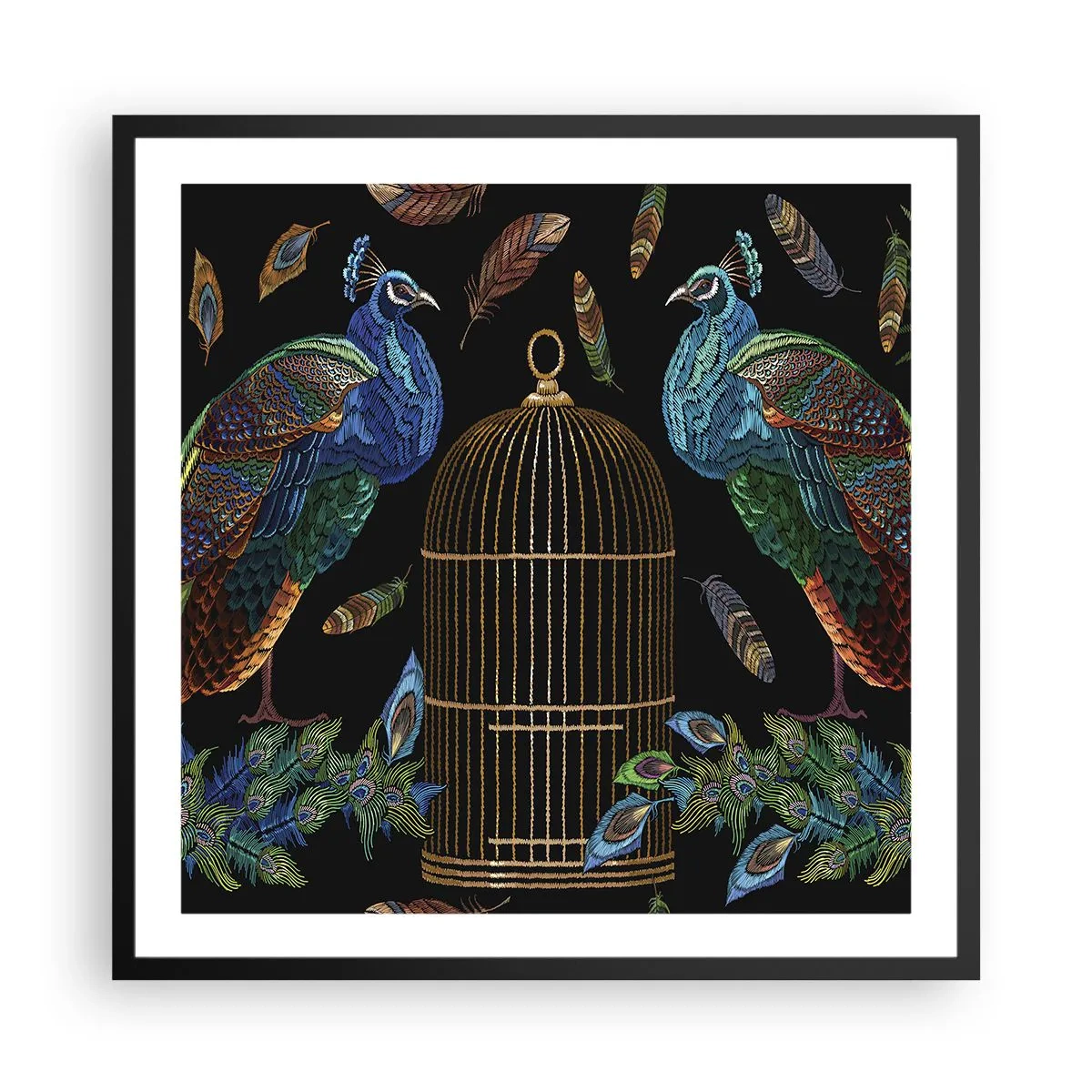 Plakát v černém rámu - V královském rouchu - 60x60 cm