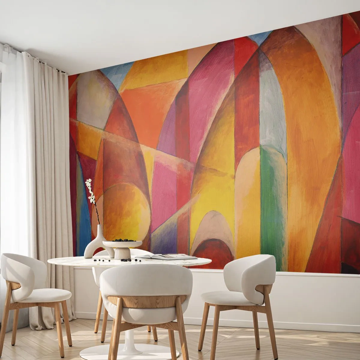 Fototapeta Samolepicí Deluxe Sticker - Katedrála slunce - Abstrakce, Kus, Moderní umění - 250x175 cm