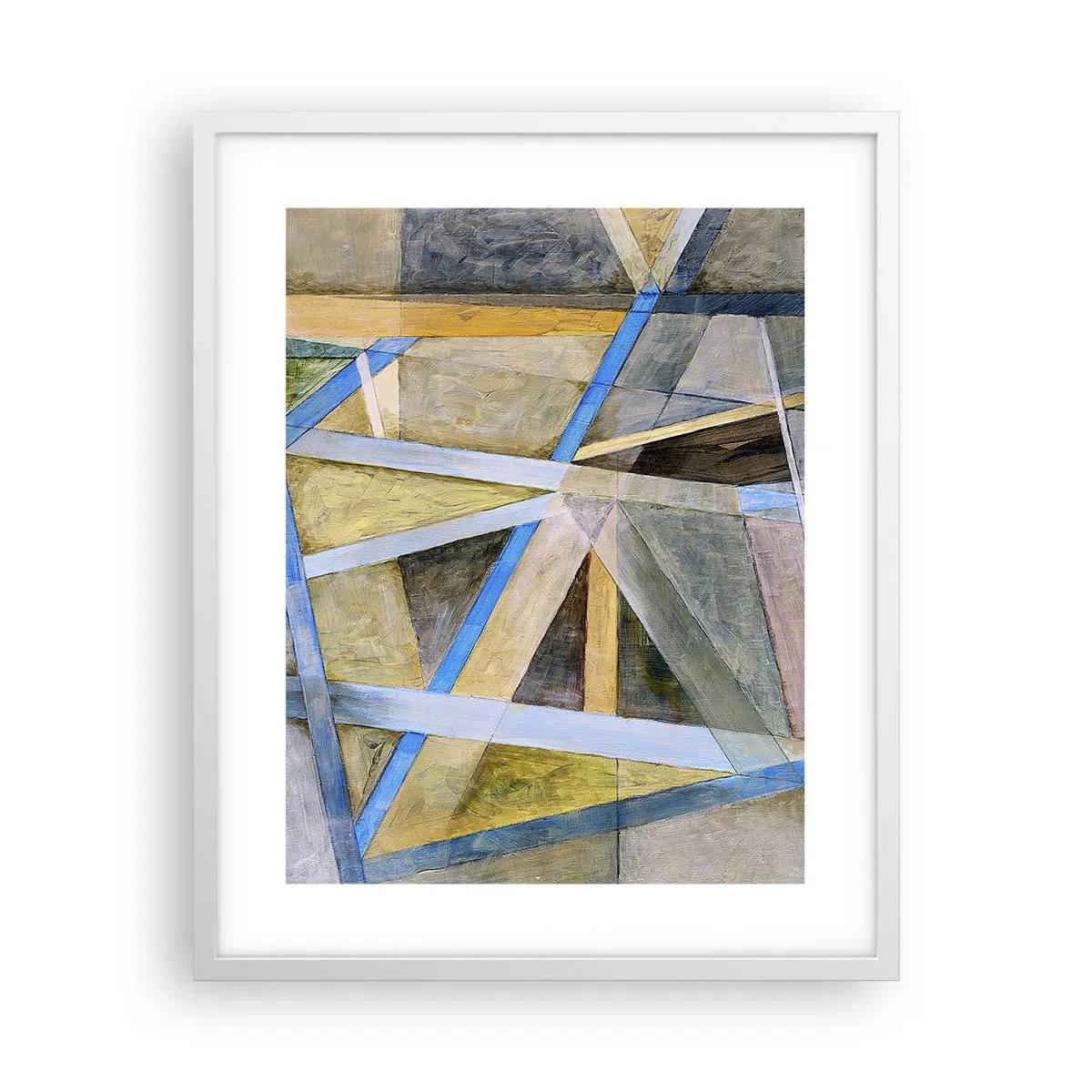 Plakát v bílém rámu - Přímo nebo diagonálně? - 40x50 cm