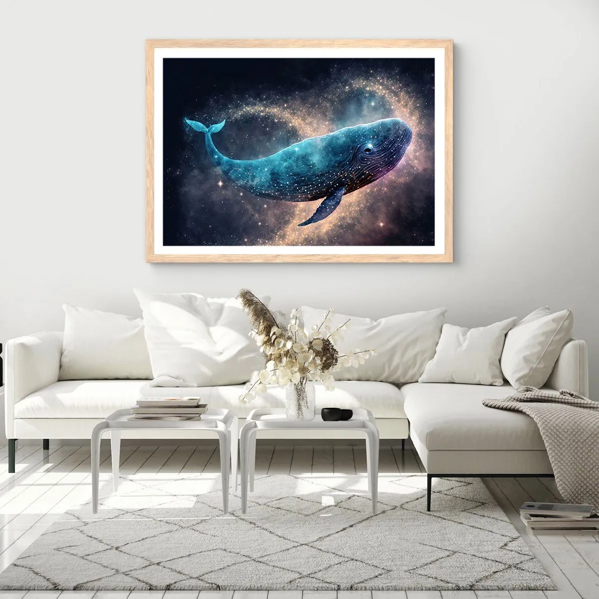 Plakát v rámu světlý dub - Je takový svět… - 40x30 cm