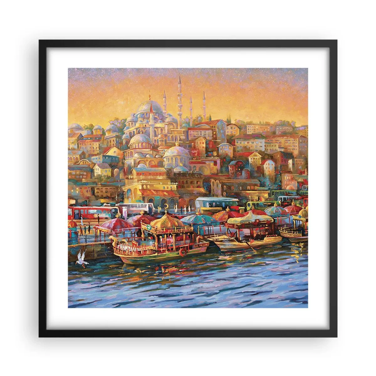 Plakát v černém rámu - Istanbulský příběh - 50x50 cm