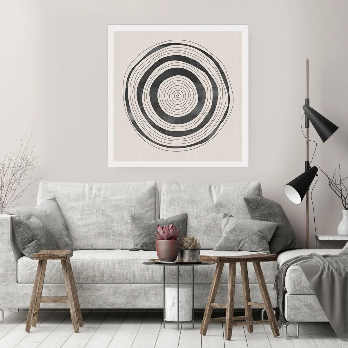 Plakát - Důležité je to, co je uprostřed - 40x40 cm