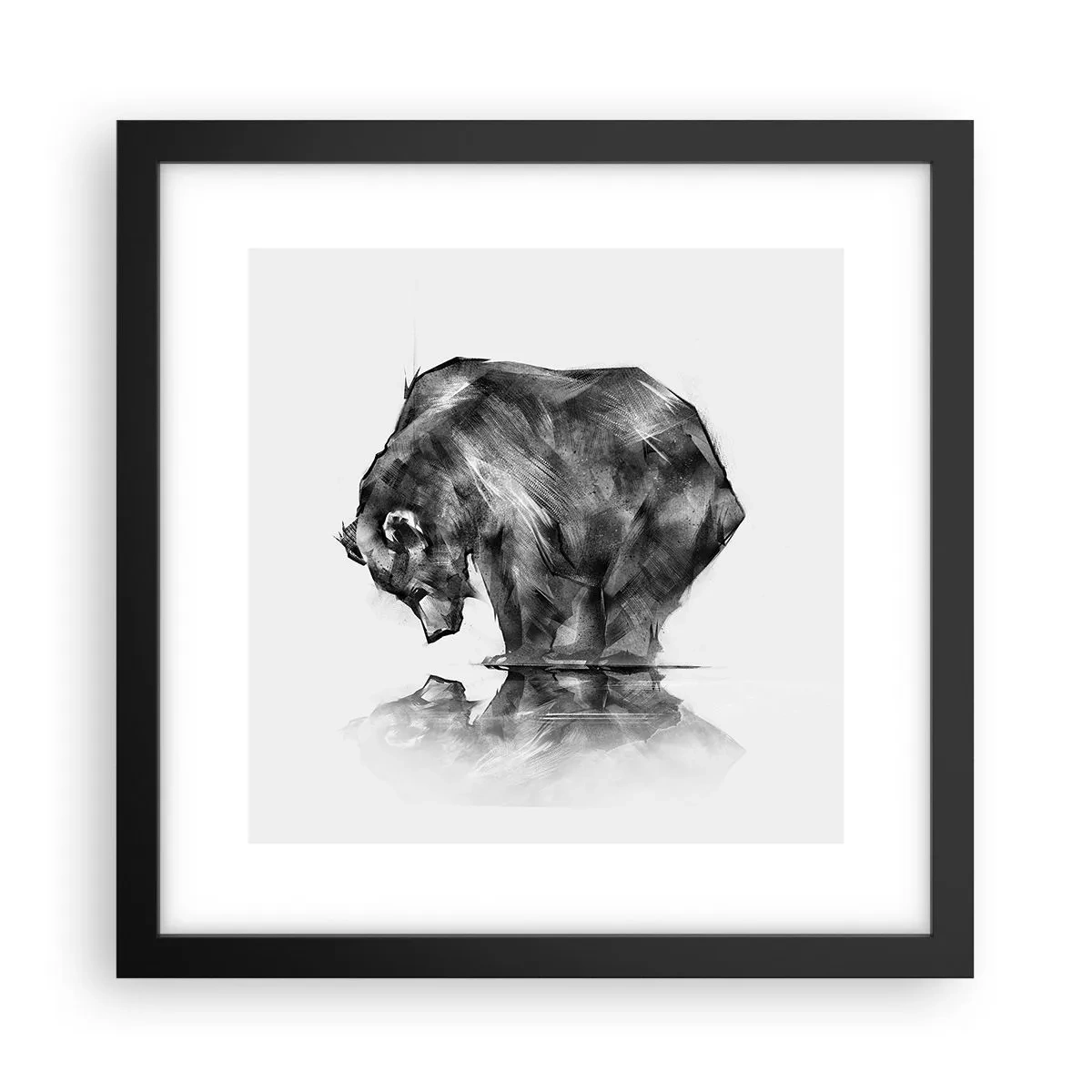 Plakát v černém rámu - Je příjemné se sekat s někým blízkým - 30x30 cm