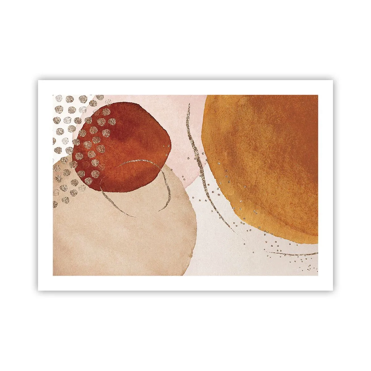 Plakát - Zaoblení a pohyb - 70x50 cm