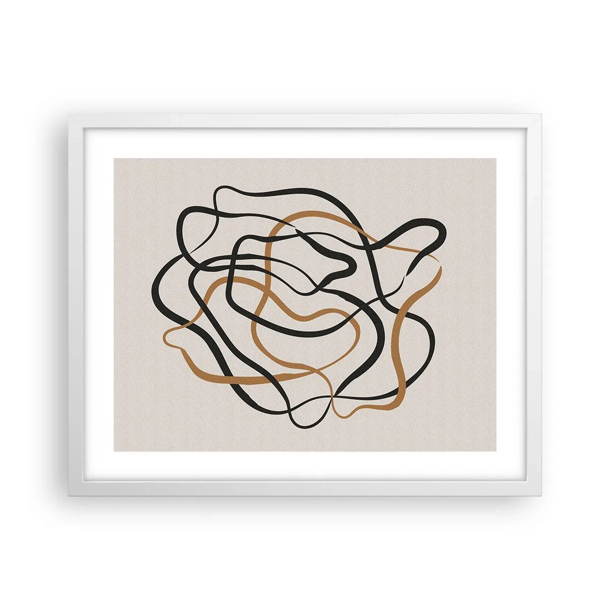 Plakát v bílém rámu - Všechno se pokroutilo - 50x40 cm
