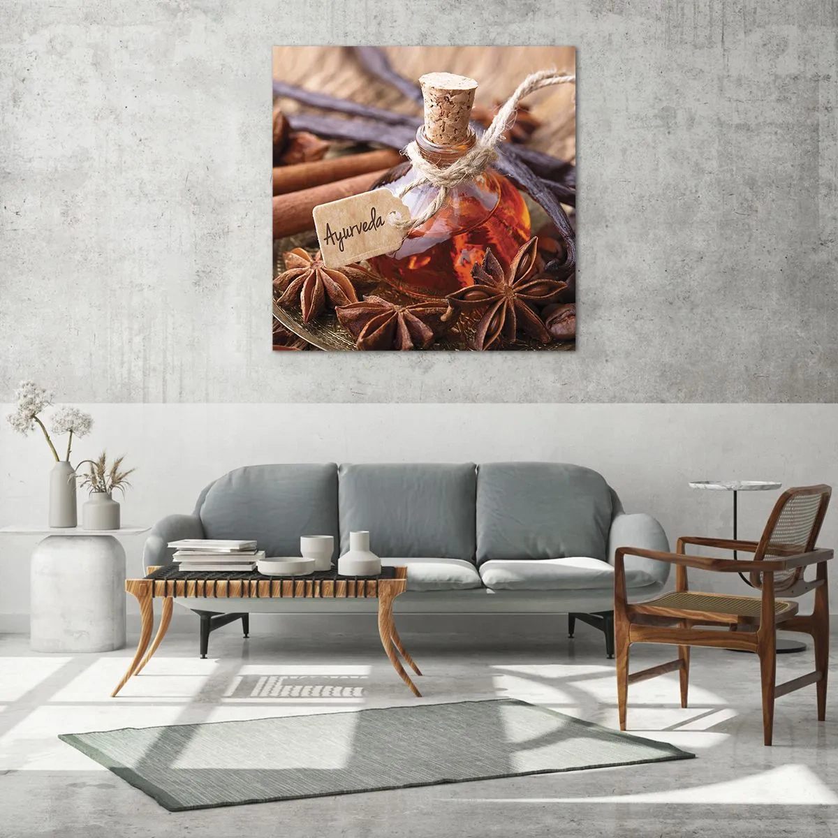 Obraz na skle - K jednotě těla a ducha - 70x70 cm