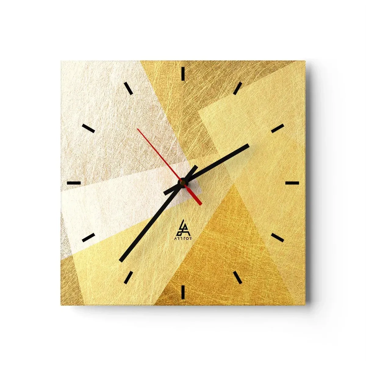 Nástěnné hodiny - Počasí geometrie - 40x40 cm