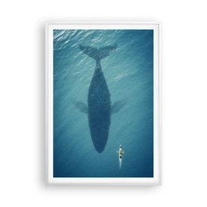 Plakát v bílém rámu - Setkání na oceánu - 70x100 cm