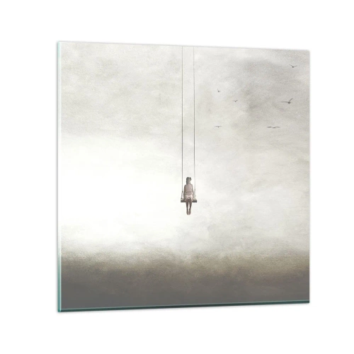 Obraz na skle - Dítě v nás - 30x30 cm