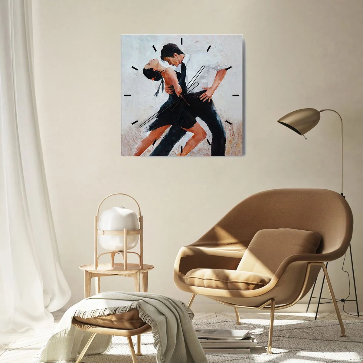 Nástěnné hodiny - Tango mých tužeb a snů - 30x30 cm