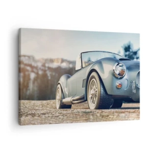 Obraz na plátně - Klasický kabriolet v malebném prostředí - 70x50cm - Protože na stylu záleží - Moderní nástěnná dekorace do obývacího pokoje a ložnice ARTTOR