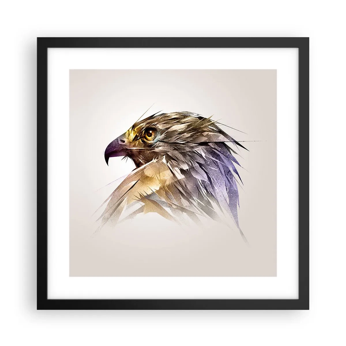 Plakát v černém rámu - Portrét bojovníka - 40x40 cm