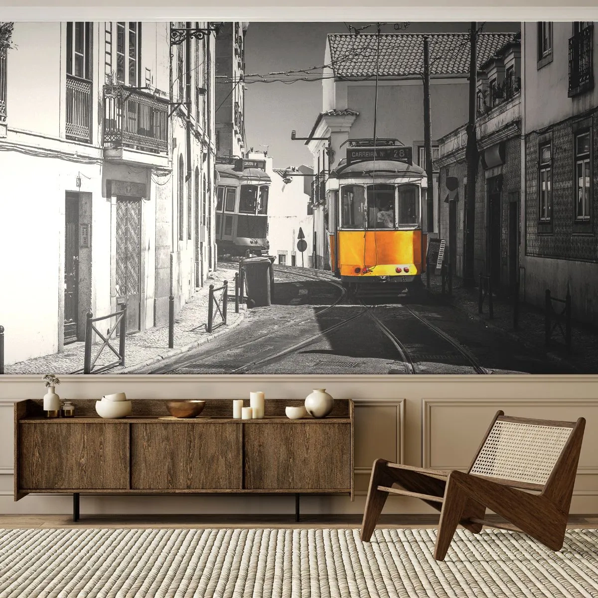 Fototapeta Premium Sand - Duch Lisabonu - Město, Lisabon, Architektura - 450x315 cm