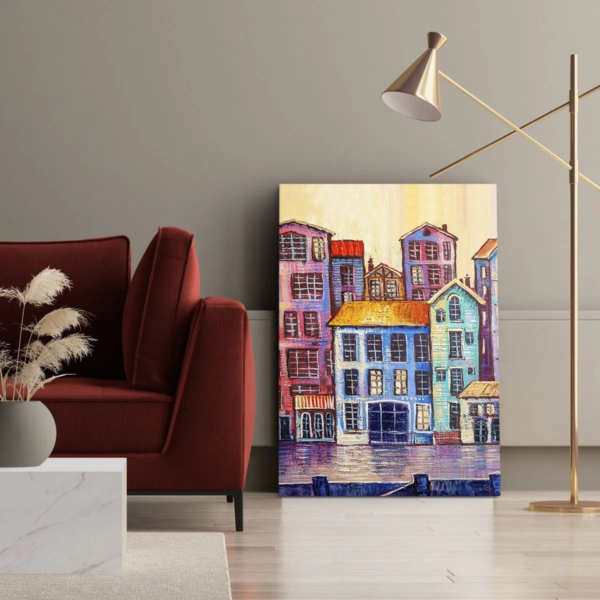 Obraz na plátně - Město jako z pohádky - 50x70 cm